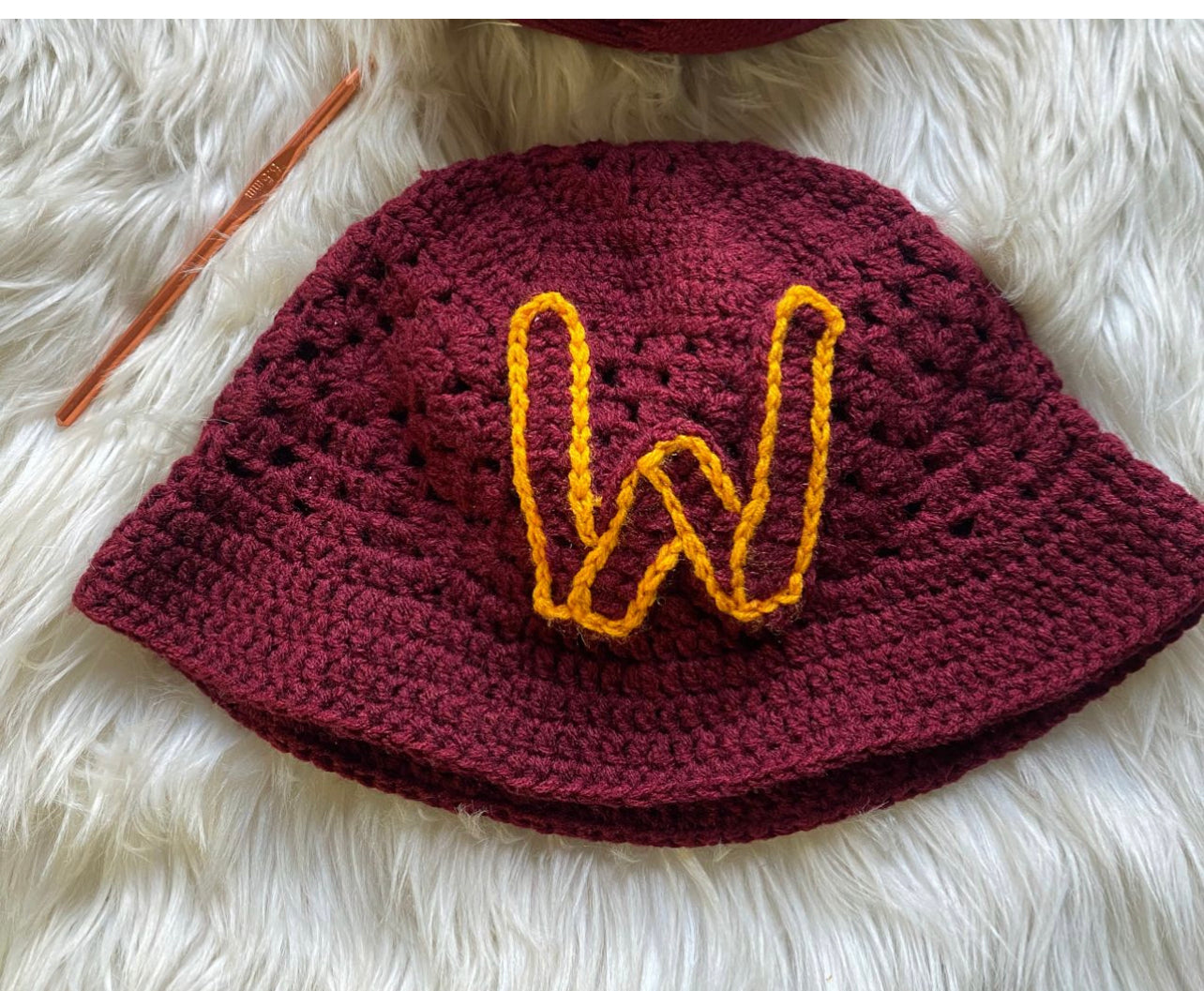 Burgundy Crown Topper