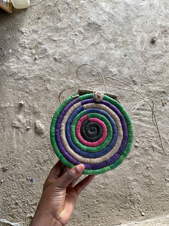 Handwoven Ayo Swirl Bag