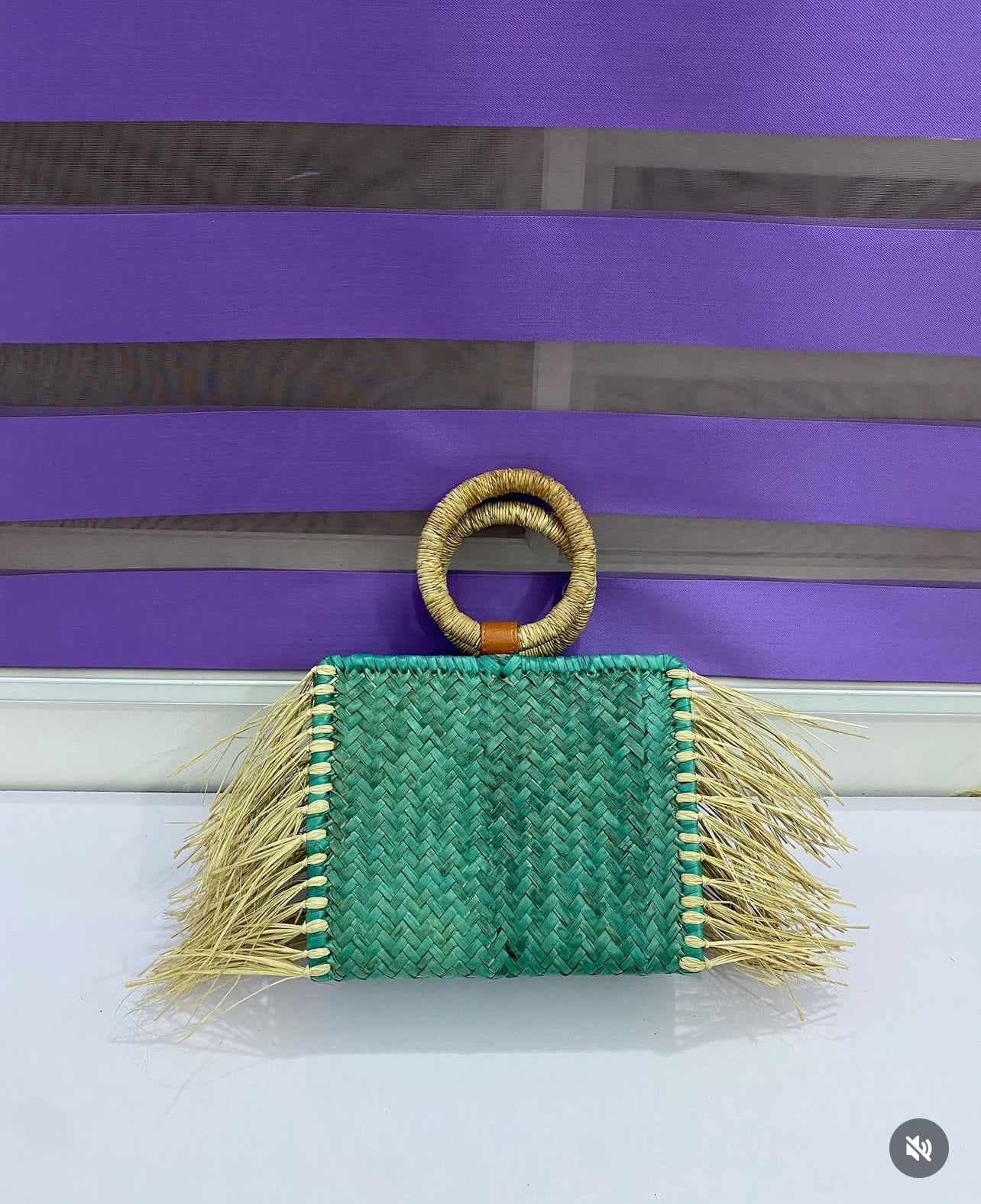 Raffia Grass Bag