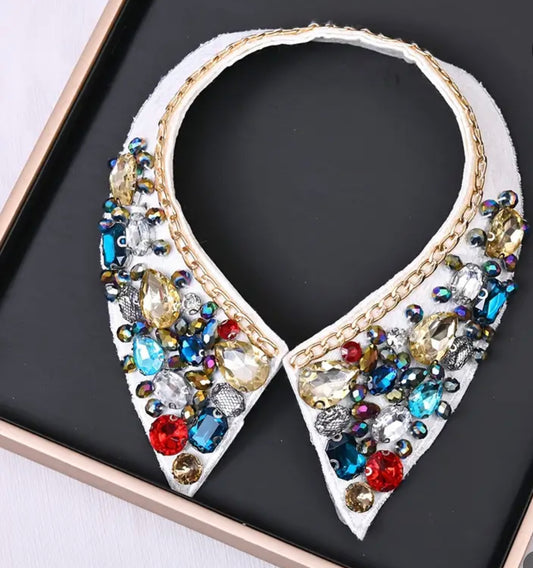 Jeweled collar necklace