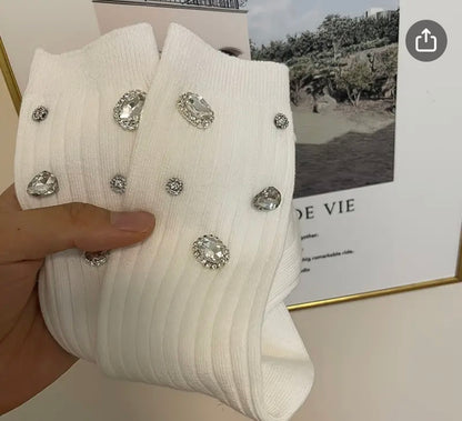 Jeweled socks