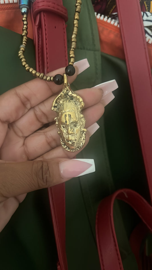 Benin City “Oba Head “ Necklace